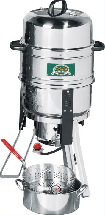 Recalled stainless steel body with Cabela’s logo