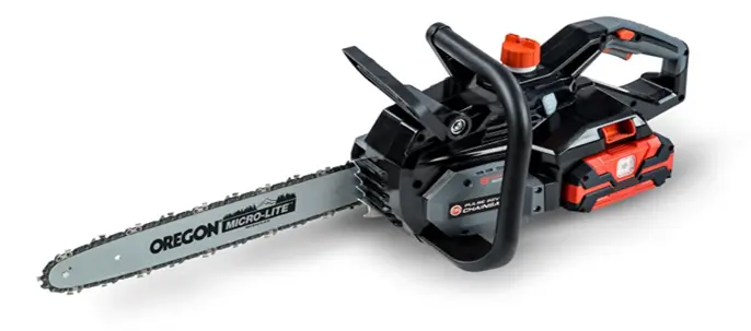 Recalled DR Power Equipment battery-powered chainsaw (with battery)