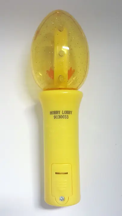 Hobby Lobby Easter-themed light-up spinners with item number 9130033.