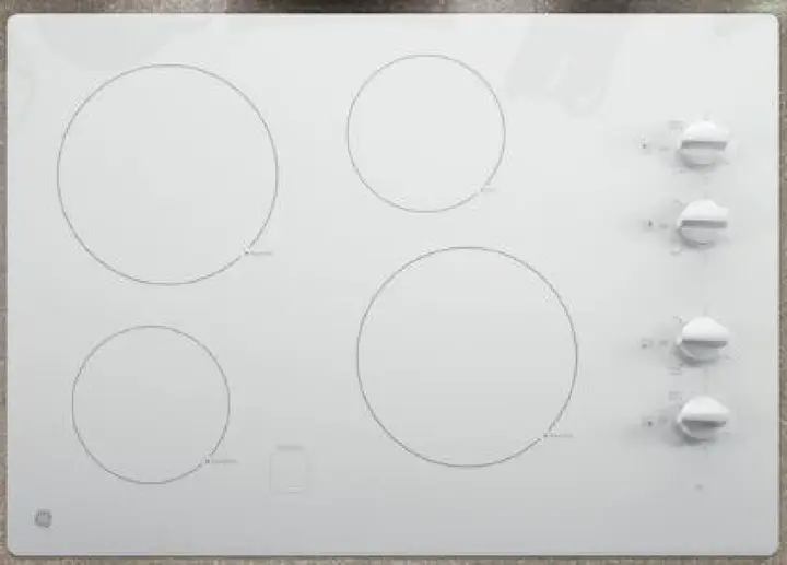 Recalled GE electric radiant cooktop, model no. JP3030TJ4WW