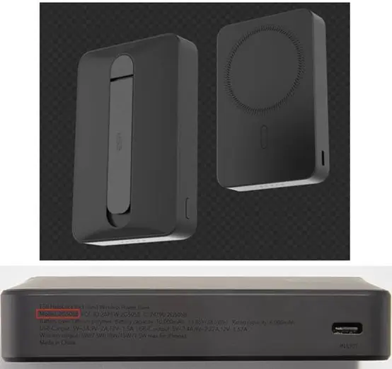 Recalled ESR HaloLock Kickstand Wireless Power Bank Model 2G505B