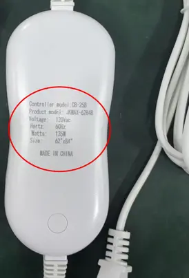 Model Identification of the Recalled Blankets and Pads can be Found on the Remote