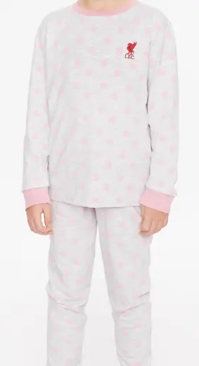 Recalled LFC Junior Gray Long PJ Set