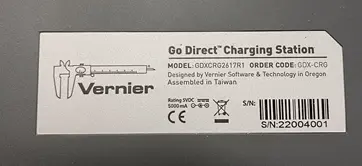 Label located at the bottom of the charge ctation