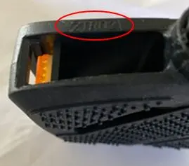 Location of "ZTR02" stamp on recalled Bontrager Satellite City Pedal