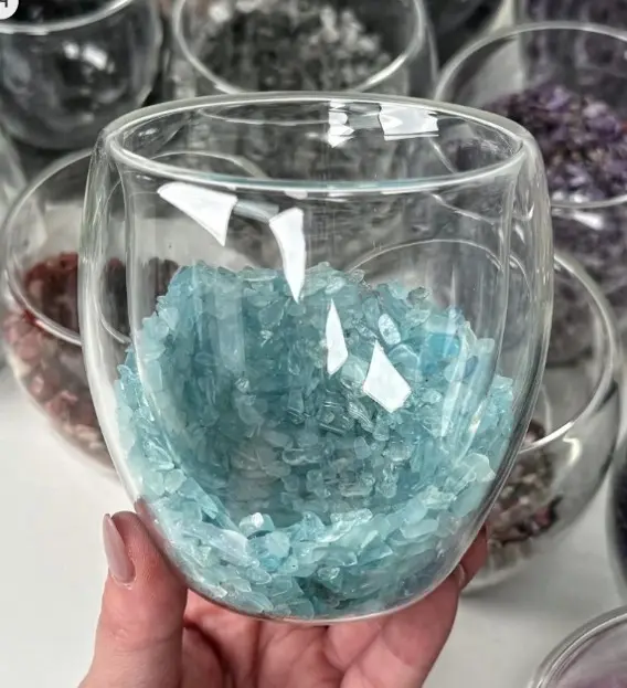 Recalled Crystal Glass Cups with Loose Crystal Chips