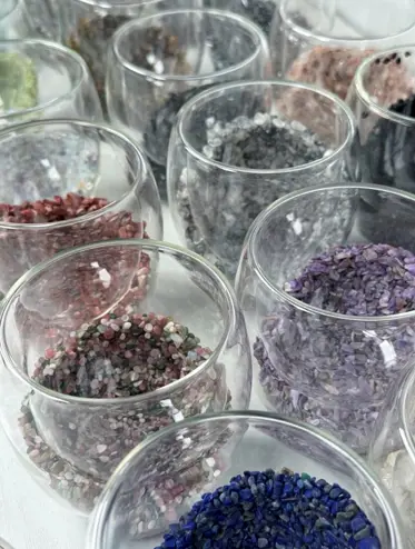 Recalled Crystal Glass Cups with Loose Crystal Chips