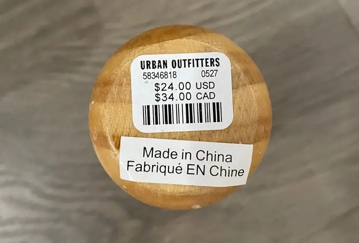 Location of SKU number on Margo Candle Holder - Medium