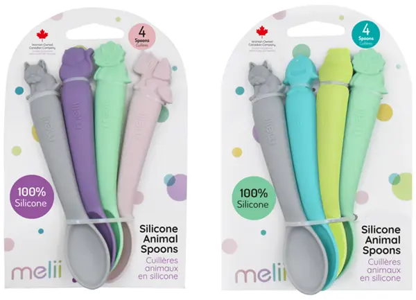 Recalled Melii Baby Silicone Spoons (4-Pack)