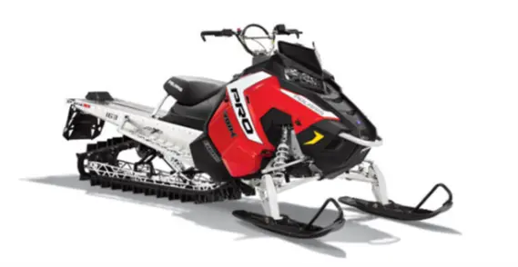 Recalled Polaris Model Year 2016 AXYS RMK snowmobile