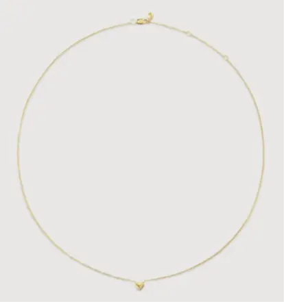 Recalled 14k Yellow Gold Mini Heart Necklace (SKU YG-NK-HART-NON)