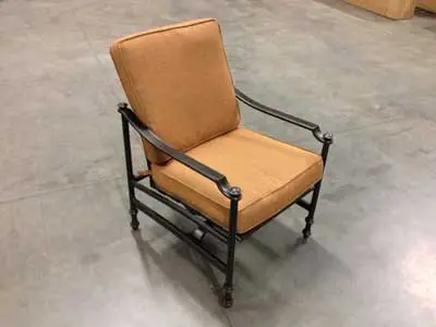 The patio sets’ rocking chair can break during normal use.