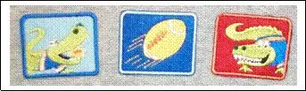 Alligator and football patches on recalled Pajama Set