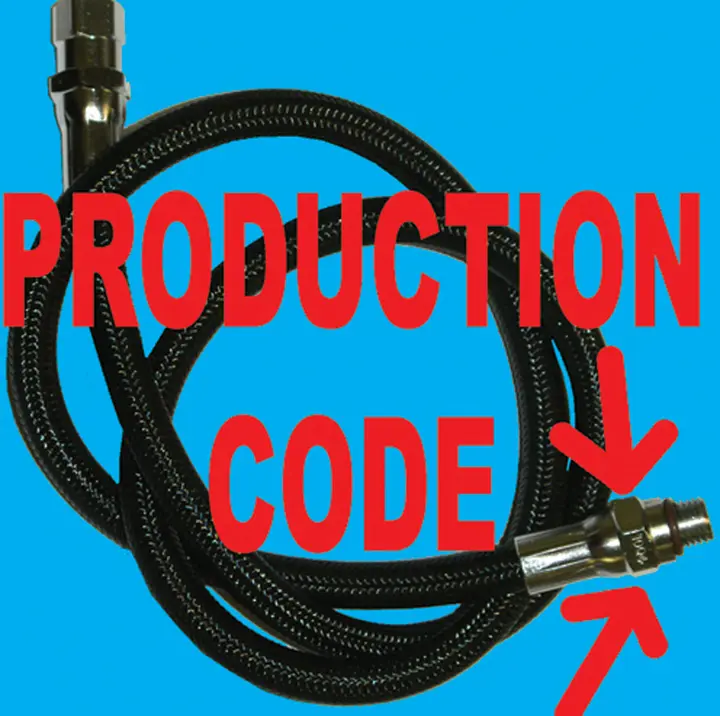Scuba air hose date code