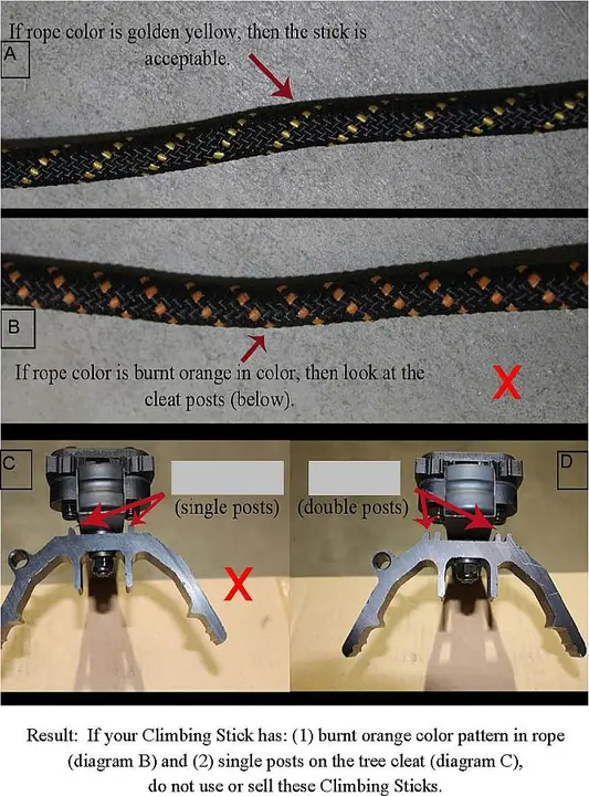 Muddy Outdoors climbing stick rope and tree cleats