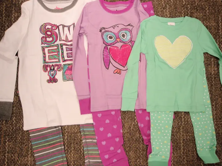 Recalled Target children’s two-piece pajama sets