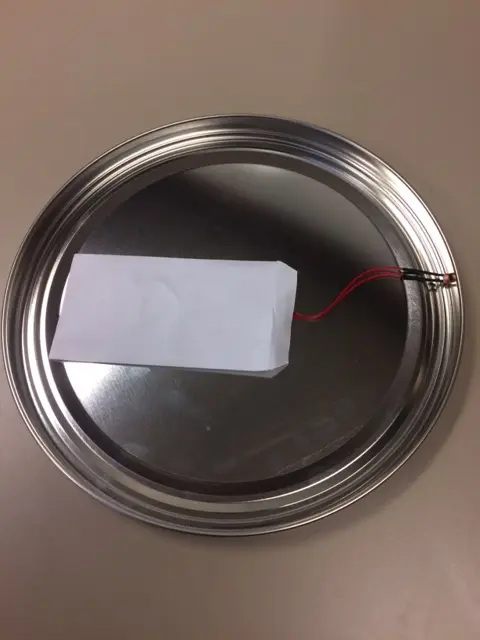 Sound chip inside of tin lid