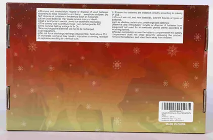 Back of package