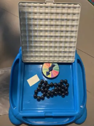 Recalled children's Zelbuck "Magnetism ball game" chess game
