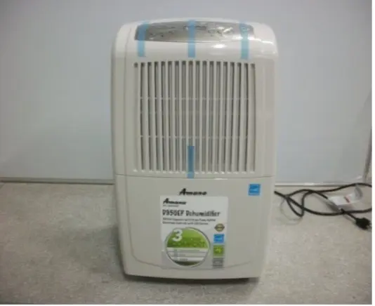 Recalled Amana dehumidifier