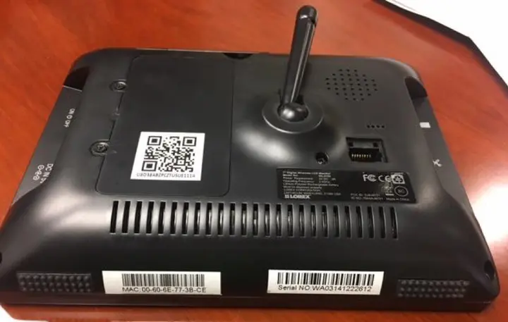 Photo from the official notice: Lorex Recalls Three Models of Video Monitors Due to Burn Hazard