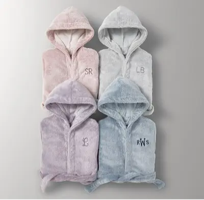 Recalled RH Heathered Plush Bath Wraps