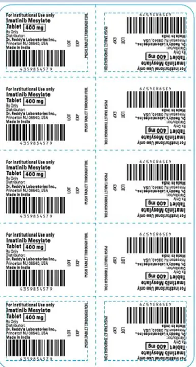 Recalled Dr. Reddy's Imatinib Mesylate Tablets 400 mg