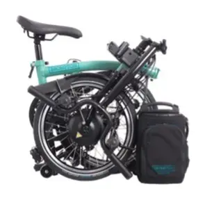 Recalled Brompton Electric Folding Bicycle (folded position)