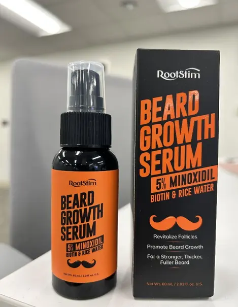 Recalled RootStim Beard Growth Serums, 5% Minoxidil 2.0 Oz/60ml