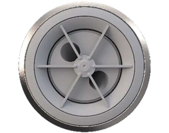 Recalled Hydromassage rotary jet with 6 fins