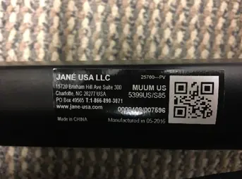 Photo from the official notice: Jané Recalls Strollers Due to Violation of the Federal Stroller and Carriage Safety Standard; Entrapment and Strangulation Hazards