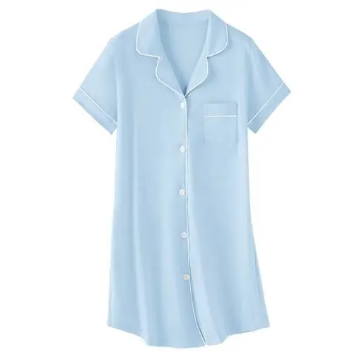 Recalled Umeyda Shortsleeve Nightgown – Blue Grey