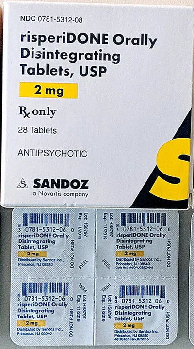 Risperidone ODT 2 mg.