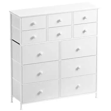 Recalled Ojaswi 12-Drawer Dressers in white (front)