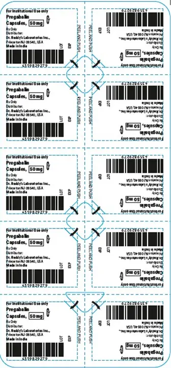 Recalled Dr. Reddy's Pregabalin Capsules 50 mg