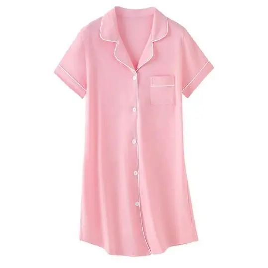 Recalled Umeyda Shortsleeve Nightgown – Dark Pink