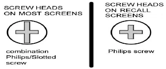 Philips Screw Heads