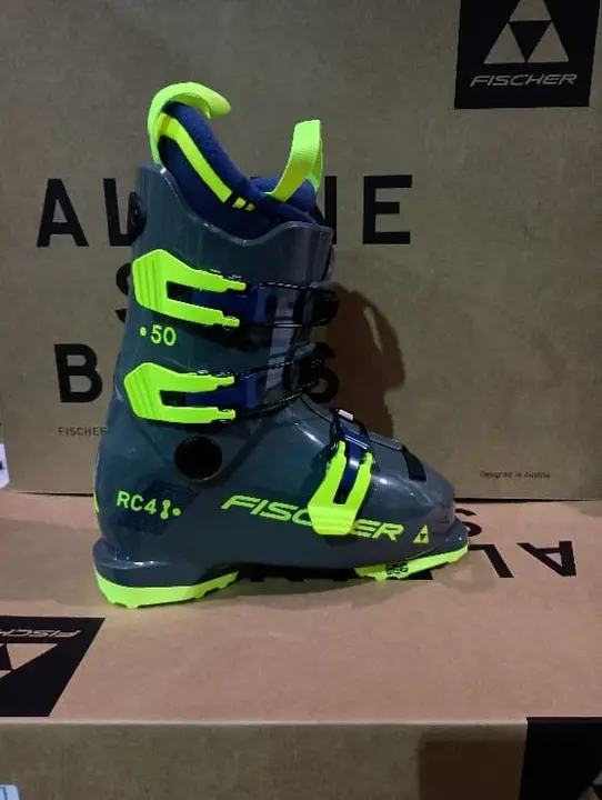 Recalled Fischer RC4 50 Junior Ski Boots - Rhino Grey
