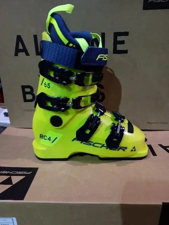 Recalled Fischer RC4 65 Junior Ski Boots - Yellow