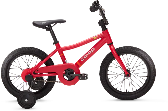 Recalled Co-op Cycles REV 16 Kids Bike with training wheels (color: Catch Up)