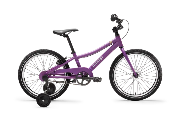 Recalled Co-op Cycles REV 20 Kids Bike with training wheels (color: Plum Burst)