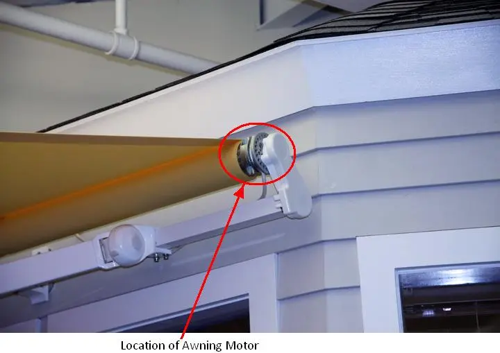 Photo from the official notice: Motorized Awnings Recalled by Somfy Systems Due to Shock Hazard