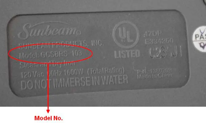 Photo from the official notice: Sunbeam Products Inc. Recalls Convertible Irons Due to Fire Hazard; Sold Exclusively at Bed, Bath & Beyond
