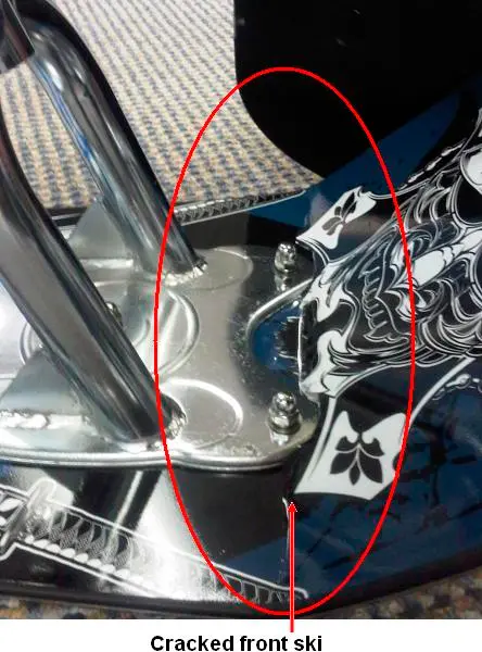 Photo from the official notice: Snow Bikes Recalled by Tech 4 Kids Due to Fall Hazard