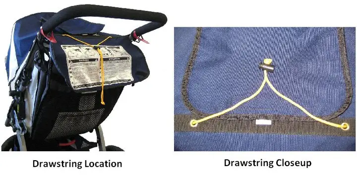 Photo from the official notice: Jogging Strollers Recalled by B.O.B. Trailers Due to Strangulation Hazard