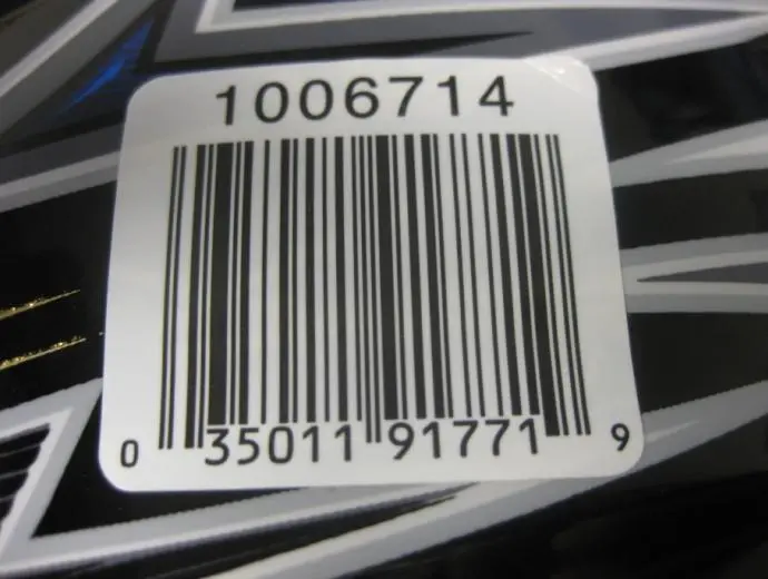 Sticker with Model Number