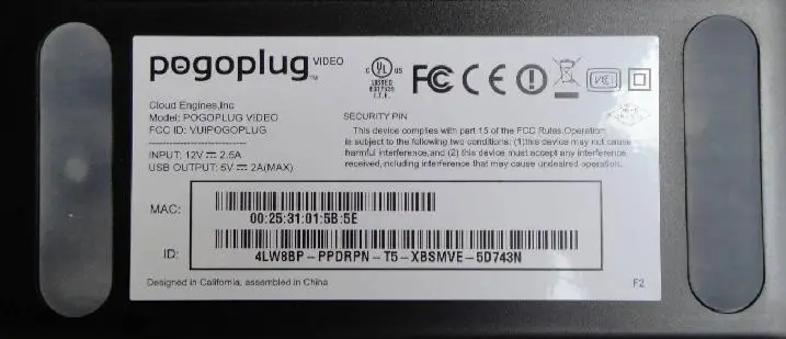 Photo from the official notice: Cloud Engines Recalls Pogoplug Video File Sharing Device Due to Fire Hazard