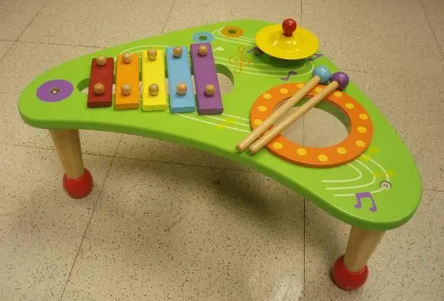 Photo from the official notice: Musical Wooden Table Toys Recalled by Battat Due to Choking Hazard