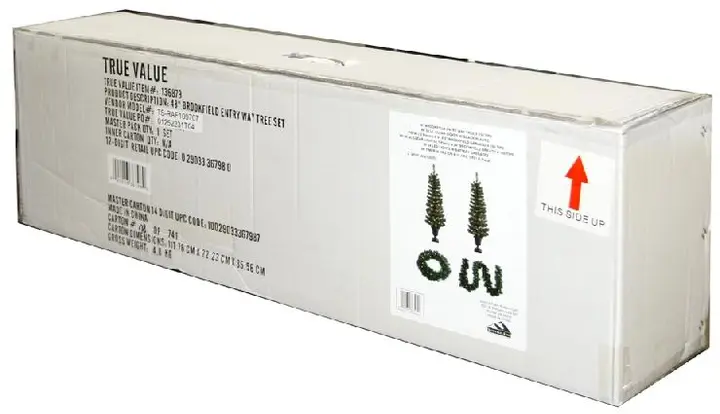 Photo from the official notice: Holiday Tree, Wreath and Garland Set Recalled by General Foam Plastic Corp. Due to Fire Hazard
