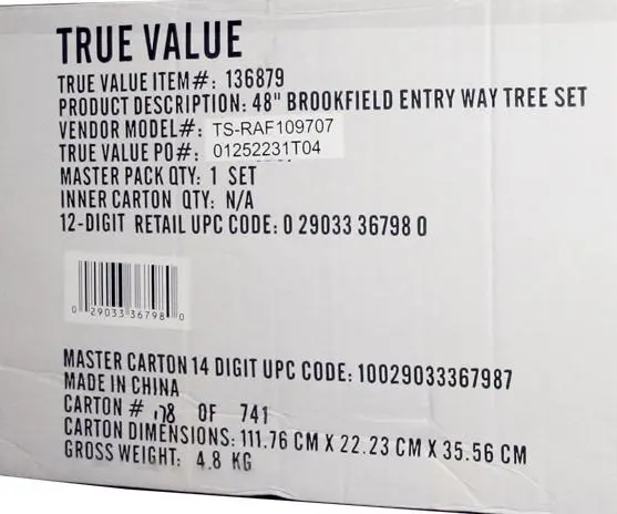 Photo from the official notice: Holiday Tree, Wreath and Garland Set Recalled by General Foam Plastic Corp. Due to Fire Hazard